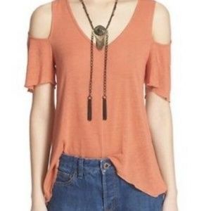 Free People Bittersweet Cold Shoulder Top M